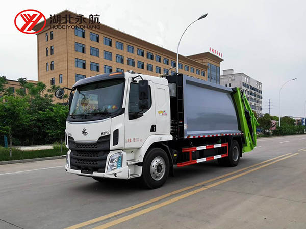 柳汽乘龙12-14方压缩式垃圾车