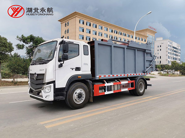 福田欧马可14方无泄漏压缩式垃圾车
