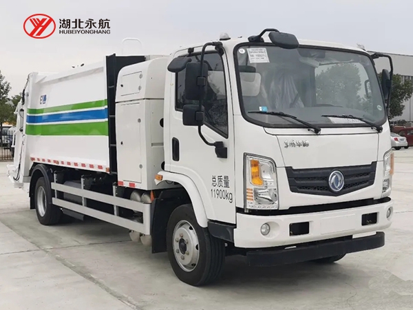 东风华神纯电动8方压缩式垃圾车