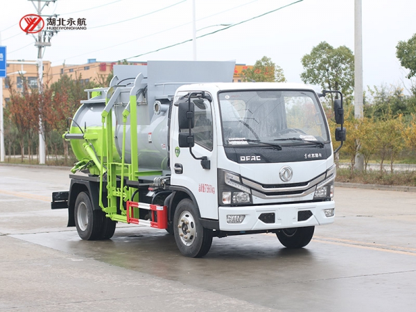 东风小多利卡餐厨垃圾车（圆罐）