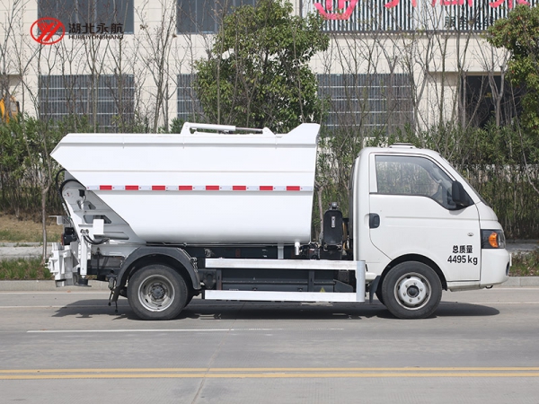 江淮帅铃纯电动高位自装卸式垃圾车